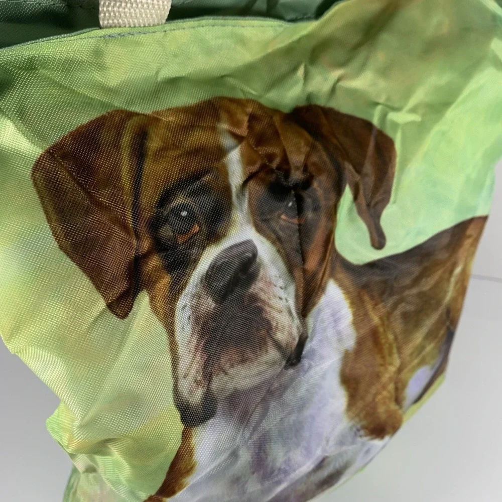 Pet Lover Totes BOXER DOG Zipper Tote Bag‎ Reusable Grocery 14x15 New Tag